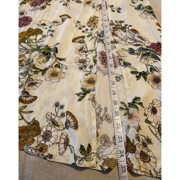 Davi & Dani Midi Skirt Womens Medium Sexy High Slit Flowing Cottage Core Skirt - Picture 15 of 16